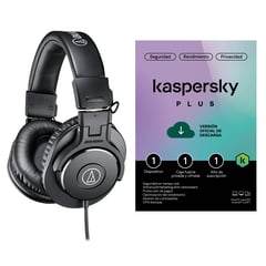 AUDIO TECHNICA - Audifonos Ath-m30x + Antivirus Kaspersky Plus