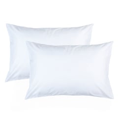 GENERICO - Set 2 Almohadas Siliconadas Funda Blanca 65x45CMS