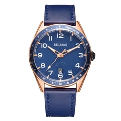 RUIMAS - RELOJ AZUL MAR ELECTRICO Y DORADO RM573G