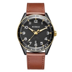 RUIMAS - RELOJ HOMBRE MARRÓN Y DORADO RM573G