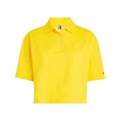 TOMMY HILFIGER - Saco Polo Media Manga Mujer Amarillo