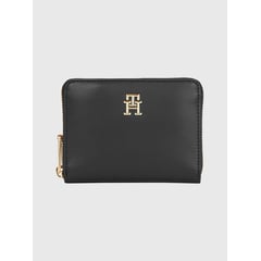 TOMMY HILFIGER - Cartera Iconic Mediana Con Cierre Mujer Negro