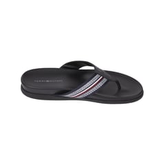 TOMMY HILFIGER - Sandalias Corporate Mixtas De Cuero Hombre Negro