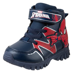 MARVEL - Botas Con Diseño De Spiderman Para Niño Pequeño Payless Azul.