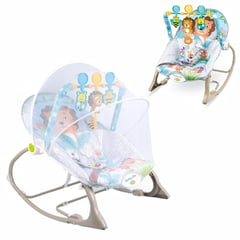 BABY ON - Silla mecedora vibradora y musical para bebe 3 en 1 Leon