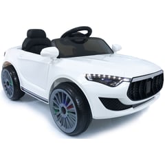 BEBESUNITA - Carro Electrico Niños Maserati Recargable 12v Ctrol - Blanco