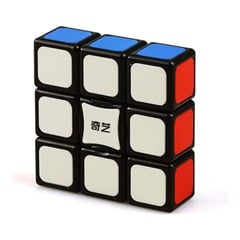 QIYI - Cubo Rubik Floppy Cube 3x3x1 Smooth 1x3x3 Tiled Negro