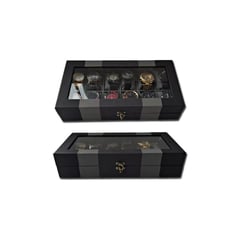 GENERICO - Relojero x12 compartimientos caja organizadora de relojes