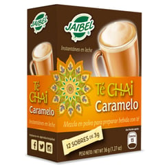 JAIBEL - Te Chai Latte Caramelo X 12 Sobres