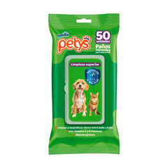 PETYS - Paño Humedo Mascota 50 Unidades