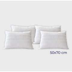 NUBEFLEX - ¡COMBO X4 Almohadas Acolchadas 50x70 cm Paga 3 lleva 4