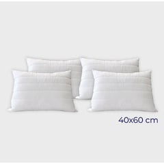 NUBEFLEX - ¡COMBO X4 Almohadas Acolchadas 40x60 cm Paga 3 lleva 4