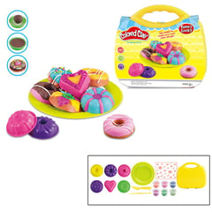 JUGUETELANDIA - Plastilina Donas Juguete Maletin