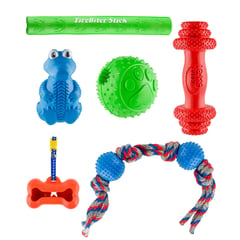 ENERGY PLUS - Kit X6 Juguetes Perros Grandes bastón Kong pelota pesa