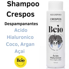 GENERICO - Shampoo Crespos Rizos Ondulados Coco Argán Acido Hialuronico Beio