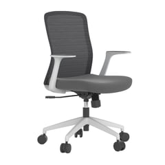 MUMA - Silla de Oficina Kenvo Gris- Blanco