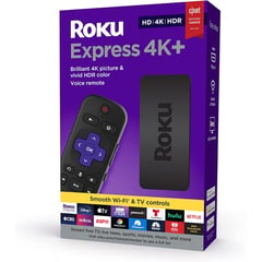 GENERICO - Roku Express 4K+ 2021 Dispositivo De Streaming Control por voz.