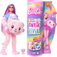 BARBIE - Muñeca Cutie Reveal Oso Amoroso