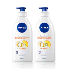 NIVEA - Nivea Crema Corporal Q10 Plus Reafirmante Vitamina C 1000ml x2