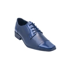 FASUCOL SHOES - Zapato En Cuero Azul Formal Fasucol Marco