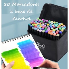 TOUCH - Marcadores Dobles Touchcool X 80 Base Alcohol Rotuladores