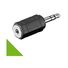 GENERICO - Adaptador Audio De Macho 3.5mm A 2.5mm Hembra Mp3 Parlante Celular