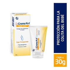 CREMA NO 4 - Crema Antipañalitis N°4 Transparente Multiusos X 30G