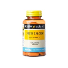 MASON NATURAL - Liquid Calcium Vitamin D3 X 60 Capsulas