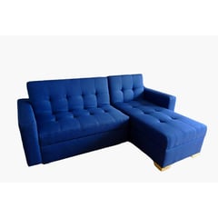 GENERICO - Sofa Cama sala Inzumo azul multifuncional con baul