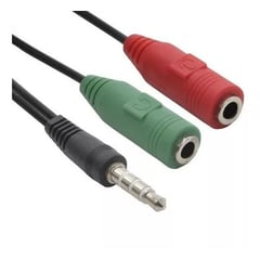 TECHMAN - Cable Convertidor Adaptador Audio Y Micrófono 35mm