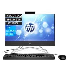 HP - Todo En Uno Intel Celeron J4025 Ram 12gb Ssd 256gb 22 FHD dd2004la