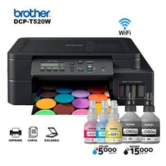 BROTHER - IMPRESORA MULTIFUNCINAL T520w wifi aplia y reduce