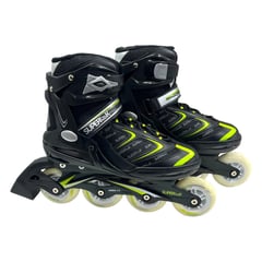 SUPERLOOK - PATINES SEMIPROFESIONALES RUEDA 84MM NEGRO VERDE TALLA 41