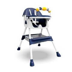 ASIA IMPORT - Silla Comedor Infantil Color Azul Plegable