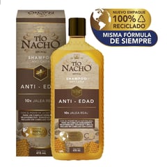 TIO NACHO - Shampoo Capilar Antiedad Nutricion Brillo Jalea Real 415 ML