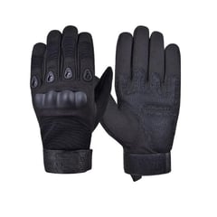 GENERICO - Guantes Para Moto Tácticos Protección Nudillos Negro L