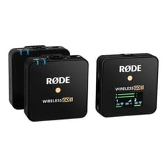 RODE - Kit microfonos rode wireless go ii – 2 transmisores y 1 receptor