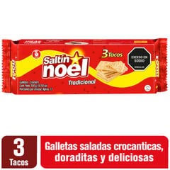 NOEL - Galleta Saltin  3 Tacos