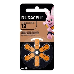 DURACELL - Pilas Para Audífonos Tamaño 13 Paquete De 6