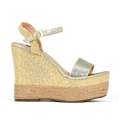 SABATES - Sandalias Plataformas Espadrilles Sábates Victoria Gold