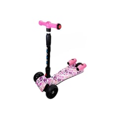 GENERICO - Patineta Scooter Con Humo Para Niños Bluetooth Flores rosa