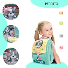 GENERICO - Juguete Kit Mascota Set Veterinaria Cuidado Maleta Maletin