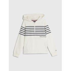 TOMMY HILFIGER - Saco Con Rayas Marineras Niño Blanco