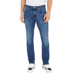 TOMMY HILFIGER - Jeans Con Efecto Desgastado Hombre Azul