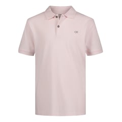 CALVIN KLEIN - Polo Con Micro Logo Rosado Para Niño