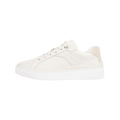 TOMMY HILFIGER - Tenis Estilo Tenis De Cuero Mujer Beige