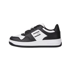 TOMMY HILFIGER - Tenis Blancos/Negros De Suela Gruesa Para Mujer