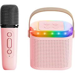 ONE PIXEL - Mini Parlante Y Micrófono Karaoke Para Niños Bluetooth Led