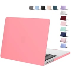 GENERICO - Carcasa Protector Mate Para Macbook Air 13 M2 2022 A2681 - Rosado