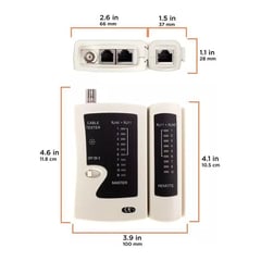 TECHMAN - Tester Probador De Cable Red Rj45 Rj11 Utp